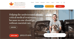 Desktop Screenshot of healthwellfoundation.org